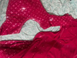 Stunning Pink Sequined Lehenga Choli