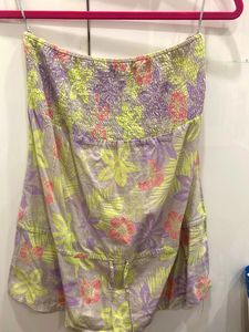 Y2K Floral Tube Top