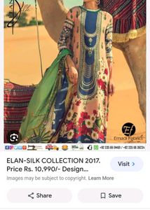 Authentic Elan Silk Pakistani Suit