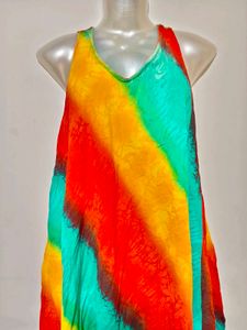🔥 BUY 1, GET 1 FREE 🔥Tie-Dye Layered Ethnic Gown