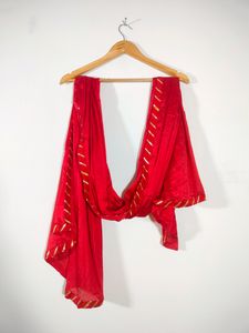 Red Print Skirt And Kurta Sets (Women's)