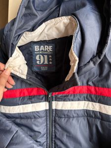 Boys Padded Jacket with Stripes
