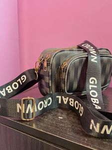 Chic Striped Crossbody Bag