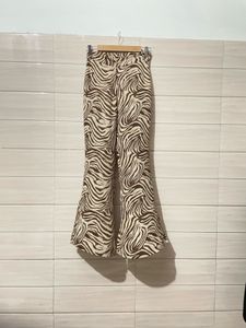 Pull&amp;bear Stylish Zebra Print Wide Leg Pants