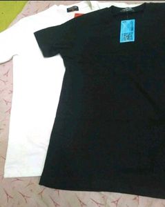 Men Solid Round Neck T shirt Pack Of 2