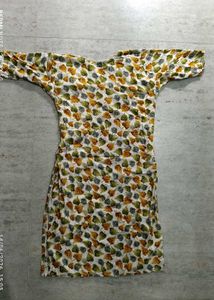Leaf Print Cotton Kurta