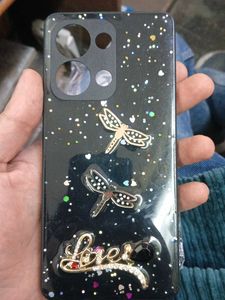 Opp -Reno9 5G cover Sparkly Dragonfly Phone Case