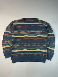 Coogi style Vintage Striped Knit Sweater