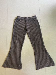 ZARA party Stylish Flared Knit Pants