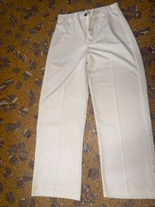 Stylish White Wide-Leg Pants