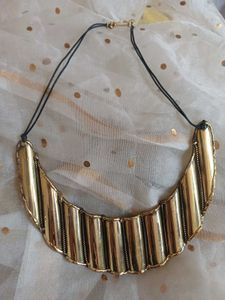 Brass Unique Gold Statement Necklace