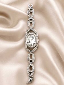 Hmt Elegant Rhinestone Accent Watch