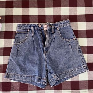 High Waisted Denim Shorts
