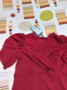 Maroon Colour Dress, New With Tag, Partywear Dress
