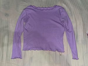 Chic Lilac Long Sleeve Top