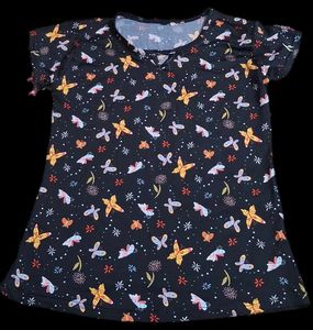Cute Butterfly Print Top