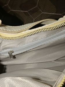 Stylish butter yellow Ruched Shoulder Bag