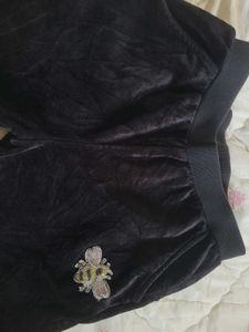 Cute Bee Velvet Pants