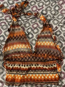 Boho Ethnic Print Halter Top
