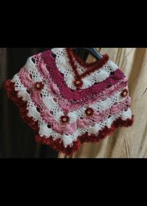 Handmade Crochet Poncho Cape