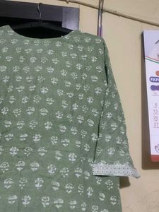 Women's Green Printed Kurta Set