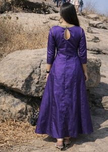 Elegant Purple Ethnic Gown