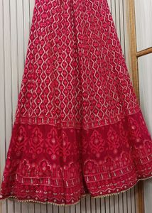 Elegant Pink Embroidered Ethnic Lehnga choli