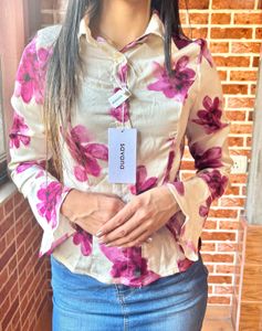 Savana Floral Print Long Sleeve Top