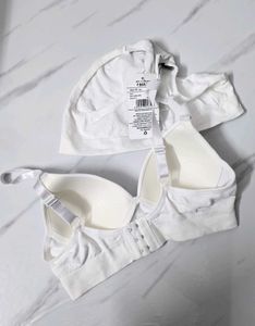 Shein Bra and Panty Set - White - Size - M