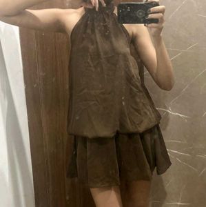 Chic Halter Neck Mini Dress