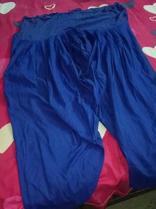 Beautiful Blue Kurta set with Golden Embroidery