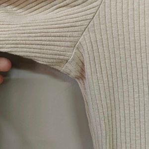 h&amp;m Ribbed Knit Long Sleeve Maxi Dress