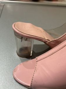 Baby Pink With Trasparent Heel Beautiful