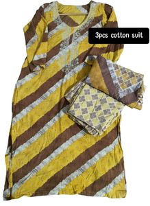 Cotton Suit - 3 Piece Set