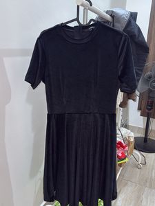 Black Velvet Mini Dress