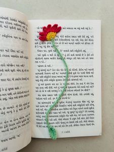 Handmade Crochet Flower Bookmark