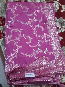 Elegant Pink Floral Saree