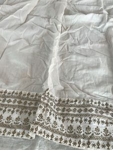 Biba Off White 💯Pure Cotton Dupatta