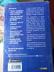 Before You Start Up Book