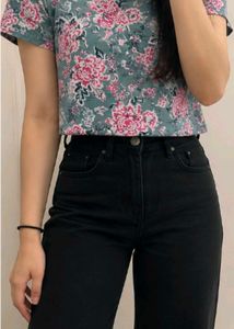 Floral Print Short Sleeve Top