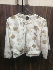 Floral Print Sheer top