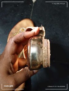 Embellished pure Gold Sandals