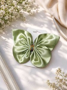 Elegant Satin Bow Hair Clip