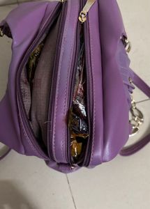 Stylish Purple Shoulder Bag