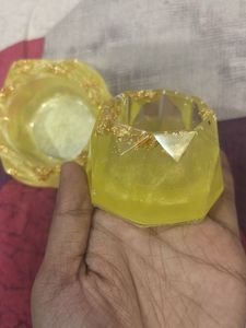 Yellow Resin Trinket Dish