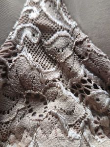 Clovia Nude Lace Trim Bra