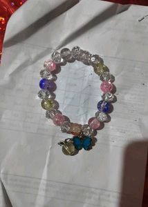 Beaded Butterfly Charm Bracelet