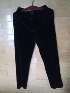 Elegant Black Velvet Pants