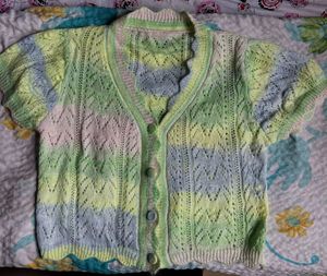 Cropped Knit Cardigan
