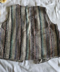 Boho Striped Ethnic Vest